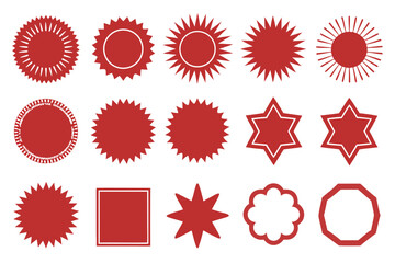 Sale sticker round badge silhouette vector illustration, isolated on white background