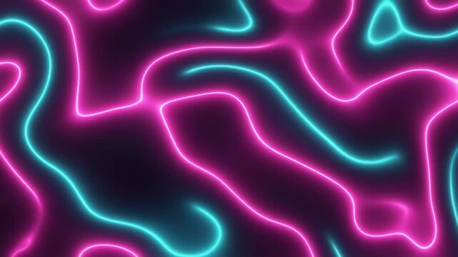 Abstract purple light background with glowing wave pattern illustrating electric energy motion