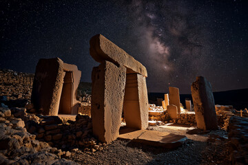 Night Sky Over G&ouml;bekli Tepe