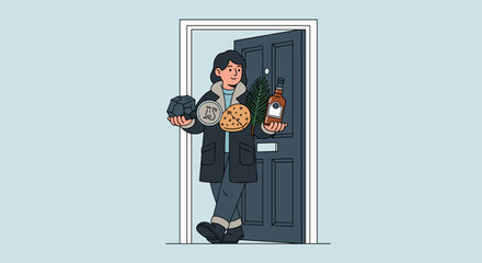 The tradition of the “First Step” in Hogmanay