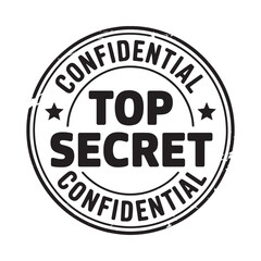 Top secret confidential stamp seal