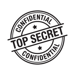 Top secret confidential stamp seal