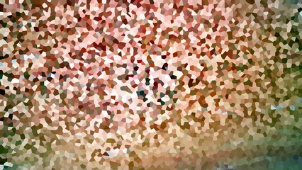 Abstract geometric polygon background and crystalline shape, brown, brown and pink color. Copy space.