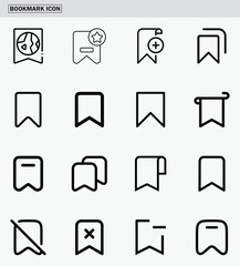 Bookmark icon symbolizing saves, favorite, or mark feature in an application or web interface.