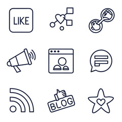 vector-line-icons-of-social-network---like--share-.eps