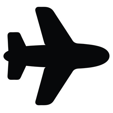 Silhouette of a single engine airplane flying in a white sky scene