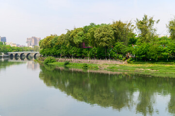 中国の四川省成都のとても美しい街並み風景Beautiful view of a famous tourist spot in Chengdu, Sichuan Province, China