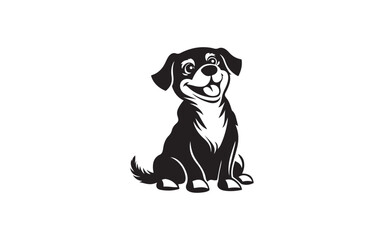 vector image of a dog