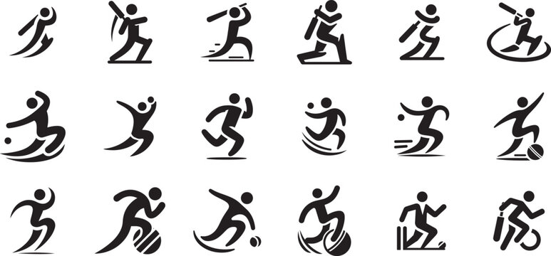 Sports & Accessibility Icon Pack for logos, websites, apps, and marketing materials