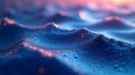 A mesmerizing close-up view of textured waves reflecting shimmering light.