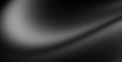 Monochrome dark gradient background with grainy light noise and glowing abstract web banner layout