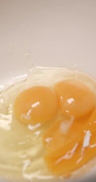 Pastry preparation close up slow motion