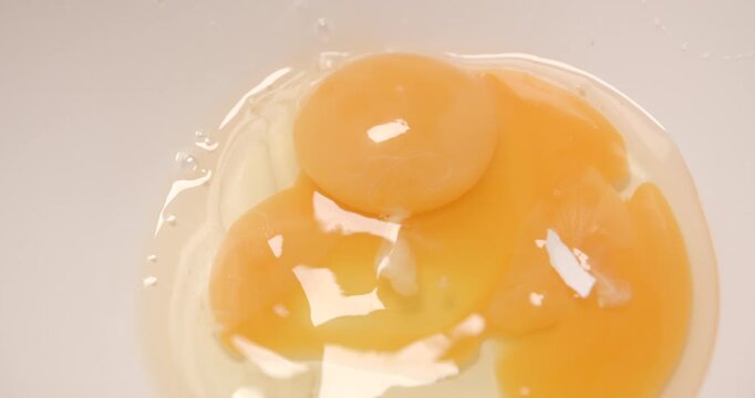 Pastry preparation close up slow motion