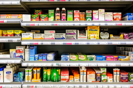 Selection Of Over-the-Counter Medicines and Remedies