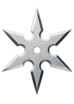 Shuriken isolated on a transparent background.