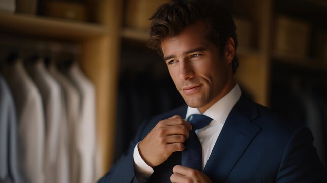 Butler managing morning ritual for billionaire client, aligning wardrobe and breakfast with calendar schedule, symbolizing advanced organizational intelligence, precision, and subtle emotional