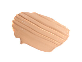 Sample of foundation isolated on white. Cosmetic product