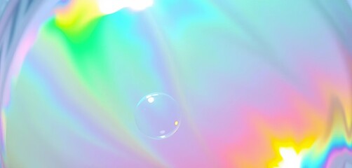 Close-up of iridescent soap bubble surface, reflecting light,  gleam,  surface