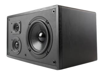 Speaker box isolated on a transparent background.