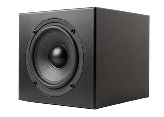 Obraz premium Speaker box isolated on a transparent background.