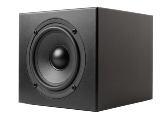 Speaker box isolated on a transparent background.