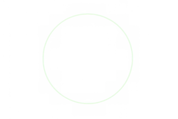Glowing circle light effect displaying abstract geometric shape on transparent overlay background