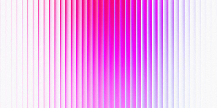 Vibrant gradient stripes in pink and purple tones centered on a smooth white background