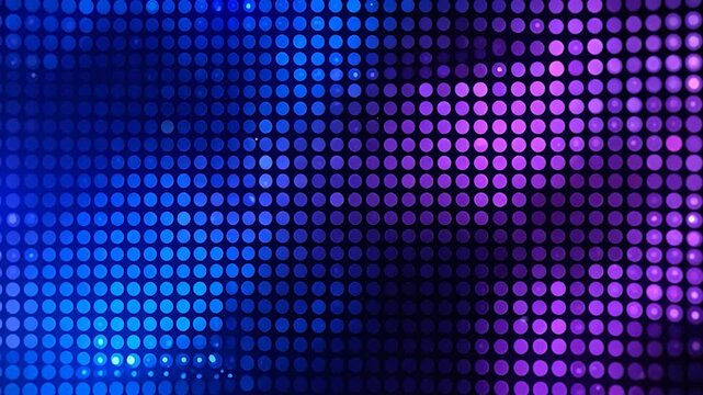 Gradient abstract pattern of luminous circles in blue and purple hues with a dark background - Powered by Adobe