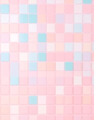 Pastel-colored square tiles