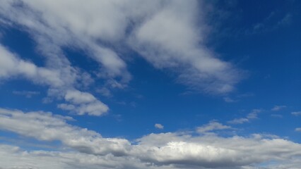 ​Bright Blue Sky and Various Cloud Formations.
