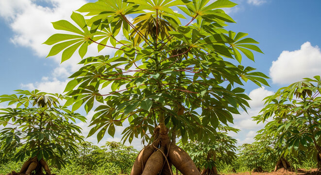 cassava on the tree