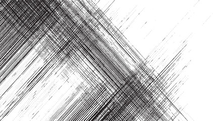 Black lines crisscrossing white background abstract texture