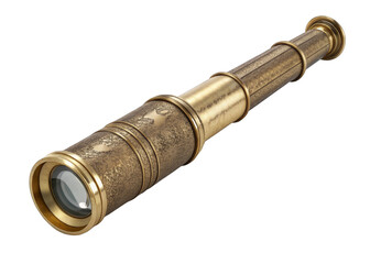 Telescope pirate isolated on a transparent background.