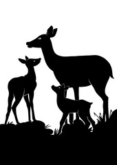 Deer silhouette