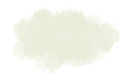 Soft beige watercolor stain isolated on transparent background, ideal for adding a subtle and calming touch to your creative projects and designs