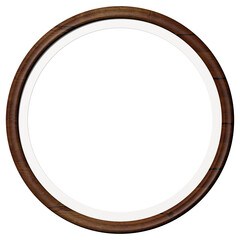 runder Rahmen mit weißer Papierbordüre