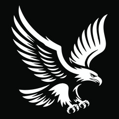 Obraz premium Modern Platinum Eagle Emblem Logo for Corporate Identity