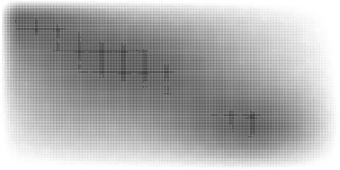 Soft Black and White Halftone Photo of a Relaxed Dog Lying Down