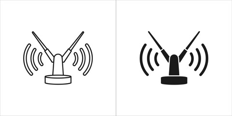 Antenna icon in vector style for web design and mobile app
