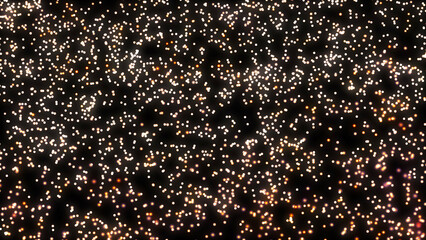 Neon Colorful Dotted Background, Particle Matter, Starry Sky, Chaotic Molecules, Glimmers, Digital Field, Tech Design, Advertising, Presentations, Sci-fi, Abstract, Futuristic Digital Art