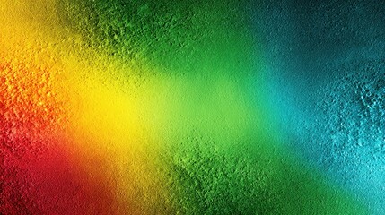 Vibrant rainbow color gradient on a dark grainy background for creative design and art projects