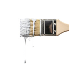 Paintbrush white paint dripping tool for renovation and home improvement