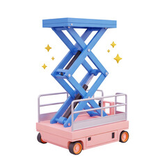 Scissor lift machine for construction industry and aerial work platform