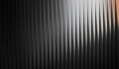 Obraz premium Dark metallic black silver gradient striped abstract background