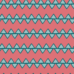 Seamless repeating pattern bright and vibrant in Christmas color combinations Christmas, snowy winter, sky concept. Vector background for gift wrap, surface design and other design projects