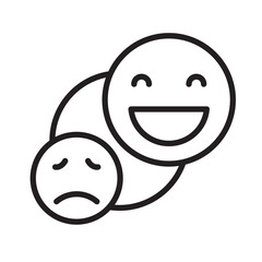 Mood icon vector design illustration in trendy style
