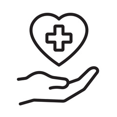 Free healthcare service icon vector design illustration template in trendy style