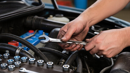 Obraz premium car service repair