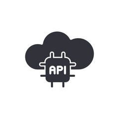 Cloud Api Connection Solid Modern Service Communication