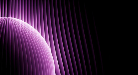 Purple abstract curved lines and vertical pattern background